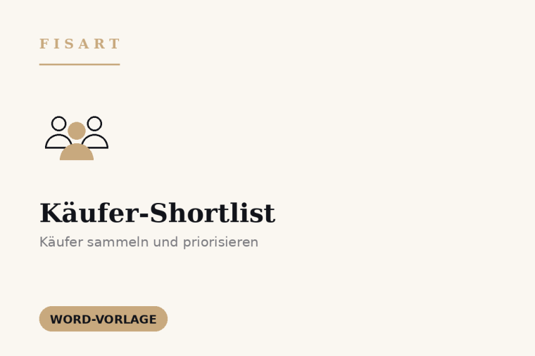 Käufer-Shortlist-Template