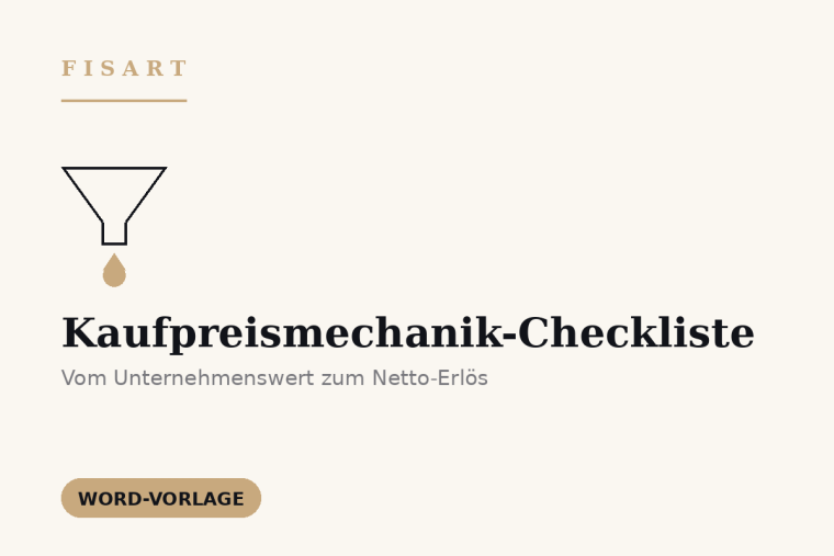 Kaufpreismechanik-Checkliste