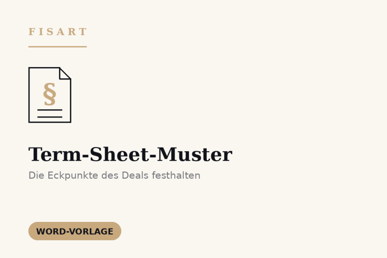 Term-Sheet-Muster
